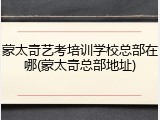 蒙太奇艺考培训学校总部在哪(蒙太奇总部地址)
