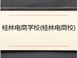 桂林电商学校(桂林电商校)