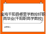 宝鸡千阳县哪里学数控好职高毕业(千阳职高学数控)