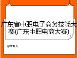 广东省中职电子商务技能大赛(广东中职电商大赛)