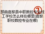 那曲嘉黎县中职数控专业技工学校怎么样在哪里(嘉黎职校数控专业在哪)