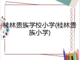 桂林贵族学校小学(桂林贵族小学)