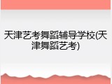 天津艺考舞蹈辅导学校(天津舞蹈艺考)
