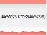 海西的艺术学校(海西艺校)