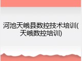 河池天峨县数控技术培训(天峨数控培训)