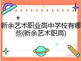 新余艺术职业高中学校有哪些(新余艺术职高)