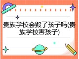 贵族学校会毁了孩子吗(贵族学校害孩子)