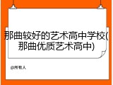 那曲较好的艺术高中学校(那曲优质艺术高中)