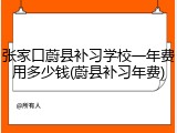 张家口蔚县补习学校一年费用多少钱(蔚县补习年费)