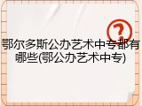 鄂尔多斯公办艺术中专都有哪些(鄂公办艺术中专)