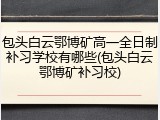 包头白云鄂博矿高一全日制补习学校有哪些(包头白云鄂博矿补习校)