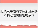 临沧电子商务学校地址电话("临沧电商校址电话")