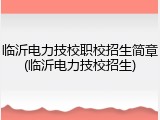 临沂电力技校职校招生简章(临沂电力技校招生)