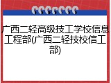 广西二轻高级技工学校信息工程部(广西二轻技校信工部)