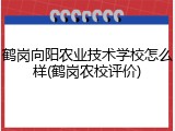 鹤岗向阳农业技术学校怎么样(鹤岗农校评价)