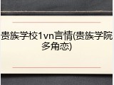 贵族学校1vn言情(贵族学院多角恋)