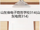 山东省电子商务学校314(山东电商314)