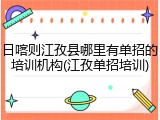 日喀则江孜县哪里有单招的培训机构(江孜单招培训)