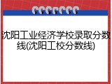 沈阳工业经济学校录取分数线(沈阳工校分数线)