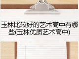 玉林比较好的艺术高中有哪些(玉林优质艺术高中)