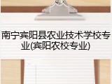 南宁宾阳县农业技术学校专业(宾阳农校专业)
