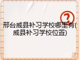 邢台威县补习学校哪里有(威县补习学校位置)