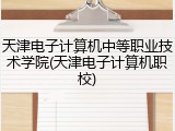 天津电子计算机中等职业技术学院(天津电子计算机职校)