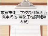东营市化工学校是利津职业高中吗(东营化工校即利津职高)