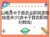 山南浪卡子县农业职高录取线是多少(浪卡子县农职高分数线)