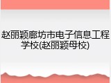 赵丽颖廊坊市电子信息工程学校(赵丽颖母校)