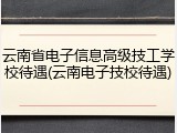 云南省电子信息高级技工学校待遇(云南电子技校待遇)