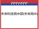 未来科技高中部(未来高中)