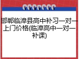 邯郸临漳县高中补习一对一上门价格(临漳高中一对一补课)