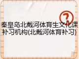 秦皇岛北戴河体育生文化课补习机构(北戴河体育补习)