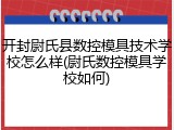 开封尉氏县数控模具技术学校怎么样(尉氏数控模具学校如何)