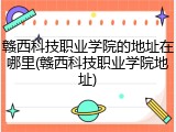 赣西科技职业学院的地址在哪里(赣西科技职业学院地址)