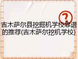 吉木萨尔县挖掘机学校靠谱的推荐(吉木萨尔挖机学校)