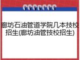 廊坊石油管道学院几本技校招生(廊坊油管技校招生)