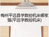 梅州平远县学数控机床哪家强(平远学数控机床)