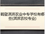 鹤壁淇滨农业中专学校有哪些(淇滨农校专业)