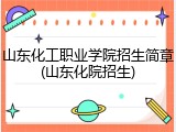 山东化工职业学院招生简章(山东化院招生)