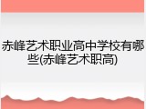 赤峰艺术职业高中学校有哪些(赤峰艺术职高)