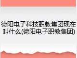 德阳电子科技职教集团现在叫什么(德阳电子职教集团)