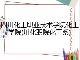 四川化工职业技术学院化工学院(川化职院化工系)