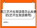 高三艺术生复读是怎么收费的(艺术生复读费用)