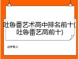吐鲁番艺术高中排名前十(吐鲁番艺高前十)