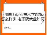四川电力职业技术学院就业怎么样(川电职院就业如何)