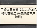 吕梁兴县有数控车床培训机构吗在哪里(兴县数控车床培训)