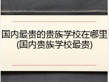 国内最贵的贵族学校在哪里(国内贵族学校最贵)