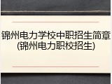锦州电力学校中职招生简章(锦州电力职校招生)